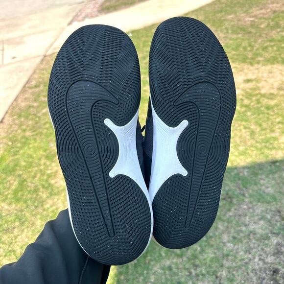 Nike Air Precision II  Men's Basketball Athletic Shoes Size 12 Black And‎ White - Picture 9 of 12